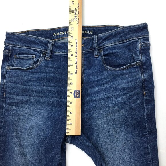American Eagle Outfitters Jeans Stretch Kick Boot Size 8S length 30" - Picture 7 of 9